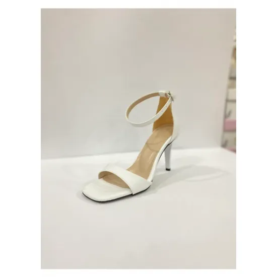  Bilekten Bağlamalı Yüksek Topuklu Sandalet