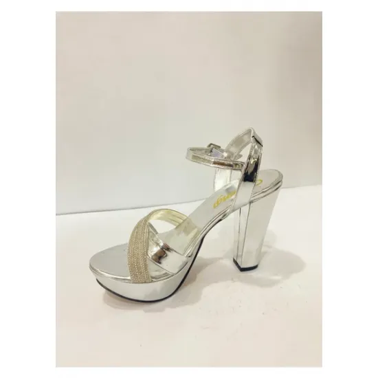 Bilekten bağlamalı platform topuklu gece abiye ayakkabı