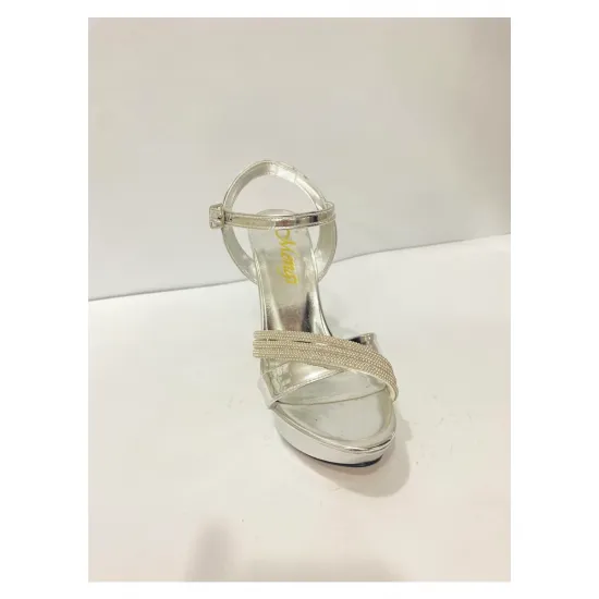 Bilekten bağlamalı platform topuklu gece abiye ayakkabı