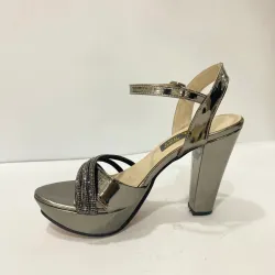 Platform Topuk Taşlı Ayakkabı