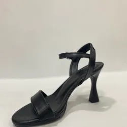 Klasik Siyah Topuklu  Sandalet