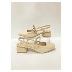 Topuklu arkası açık sandalet