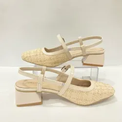 Topuklu arkası açık sandalet