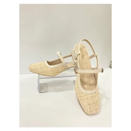 Topuklu arkası açık sandalet